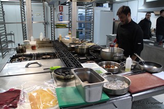 Preparacion Cena de gala las Cocinas del Titanic en Las Carolinas