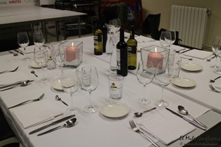 Preparacion Cena de gala las Cocinas del Titanic en Las Carolinas