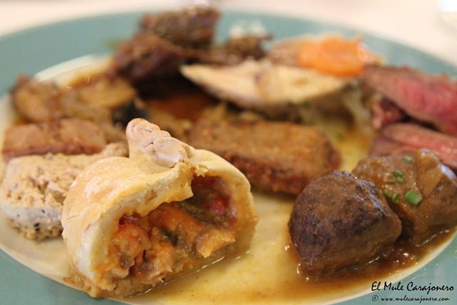 Pates, albondigas, calzone XVIII Jornadas de Caza Hotel Santemar "La Gran Caceria"