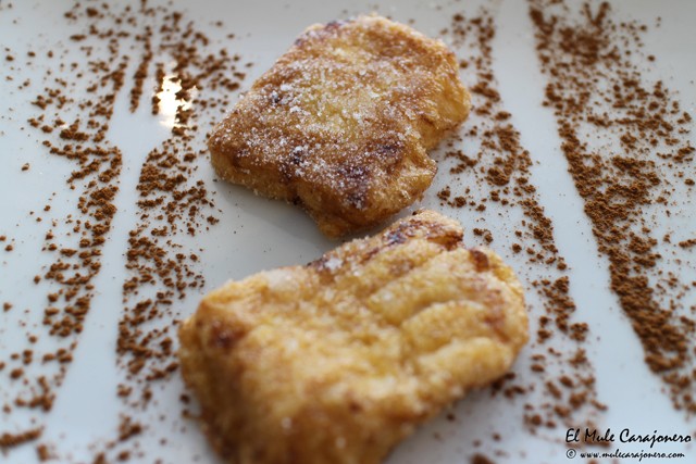 Leche Frita restaurante Los Jardines Mortera 