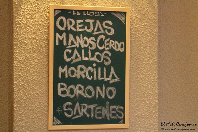 Cartel Carta vermuteria la Llosa