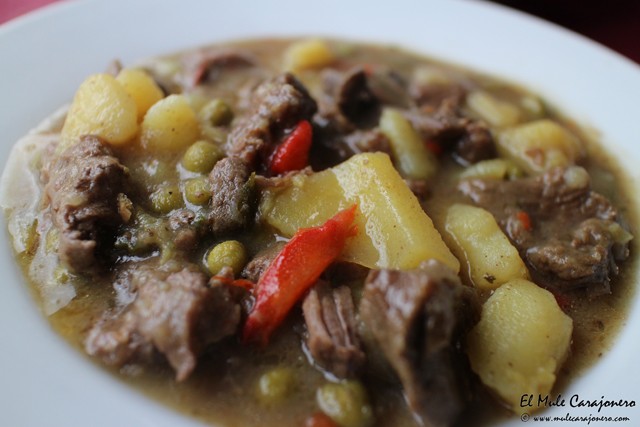 Ragú de venado del Saja con alcachofas y pimientos El Mirador de Peña Colsa