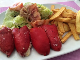 Pimientos rellenos de bacalao La Terminal