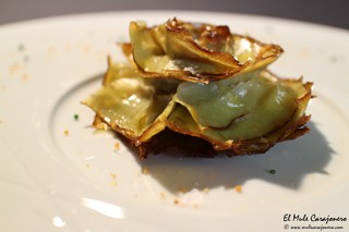 Flor de alcachofa confitada en aceite de oliva Vegetalíssimo IX Jornadas