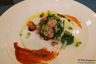 Ensalada de vegetales con centollo y verduritas en texturas Vegetalíssimo IX Jornadas
