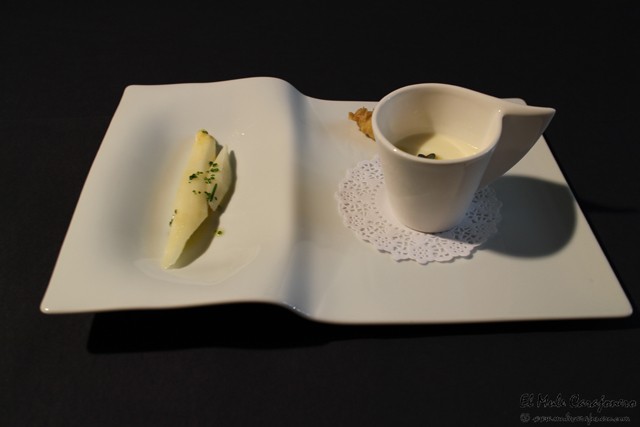 Esparragos en texturas Vegetalíssimo IX Jornadas