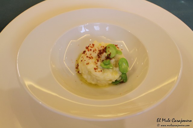 Arroz meloso de coliflor con virutas de jamon iberico Vegetalíssimo IX Jornadas