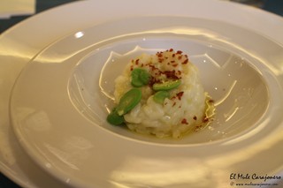 Arroz meloso de coliflor con virutas de jamon iberico Vegetalíssimo IX Jornadas
