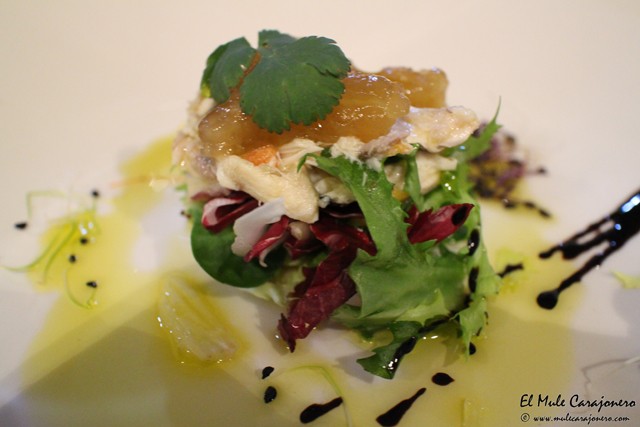 Ensalada de ventresca de sarda restaurante la Darsena Suances