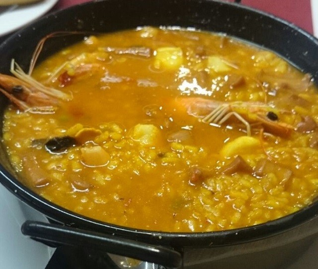 RESTAURANTE PICOS DE EUROPA Santander Caldero de Arroz con Mariscos de la Bahía