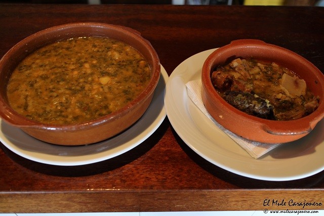 RESTAURANTE EL MIRADOR DE TRASVÍA Cocido Montañés con su compango