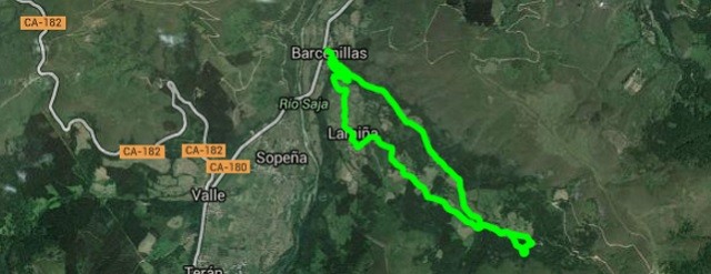 camino cascadas lamina map