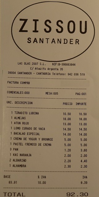 Restaurante Zissou Santander