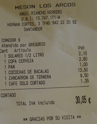 Restaurante Los Arcos Santander