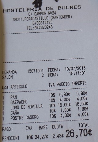 La taberna del Herrero restaurante Peñacastillo Santander