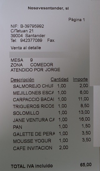 Restaurante la Magnolia Tetuan Santander