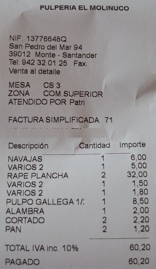 Restaurante El Molinuco Monte