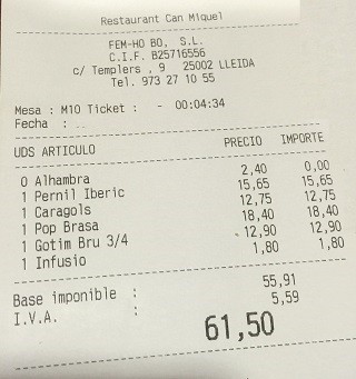 Restaurante Can Miquel Lerida