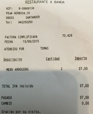 Restaurante A Banda Santander