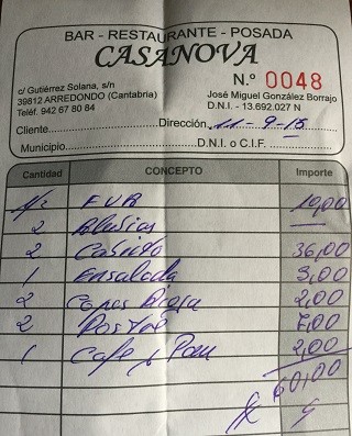 Restaurante Casanova Arredondo