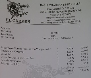 Parrila el Carmen Cosio