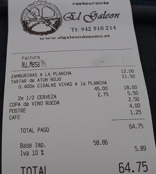 Restaurante El Galeon Somo
