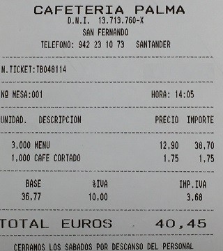 Cafeteria Palma Santander