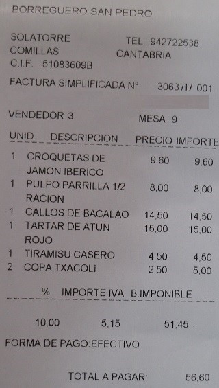 Restaurante la Fragua Comillas