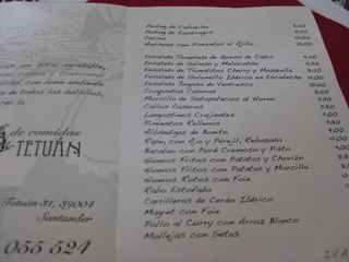 Casa de comidas Tetuan Santander