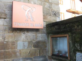 Cartel Entrada El Cenador de Amos Villaverde de Pontones Restaurante