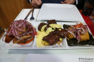 Menu Degustacion en La Mar Brava Sanatnder Comida Peruana
