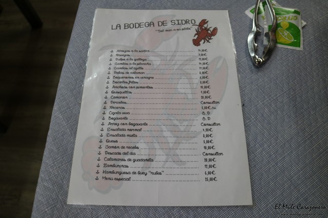 Suances restaurante La Bodega de Sidro