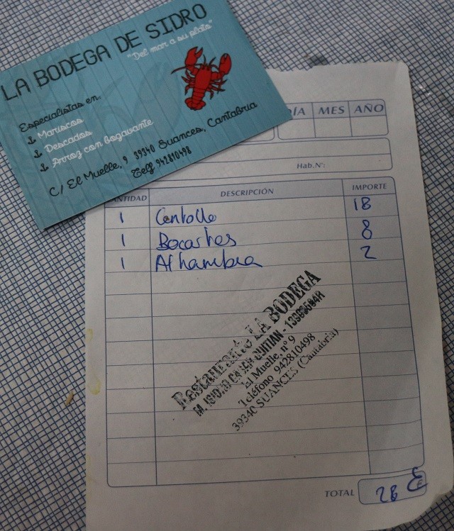 Suances restaurante La Bodega de Sidro