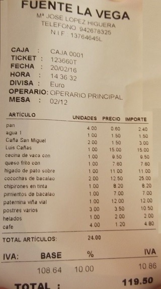 Restaurante Fuente La Vega Ramales de la Victoria Cantabria