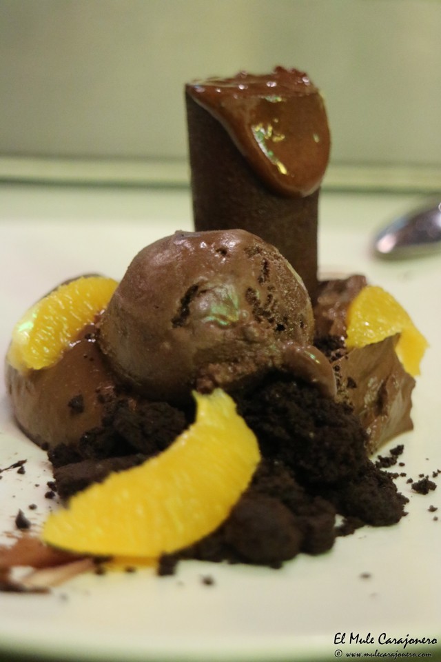 Postre de Chocolate en Umma Santander