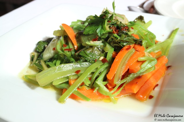 Verduras en el Meson de Luey la Jontoya