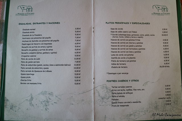 Posada de Cucayo Vega de Liebana Cantabria