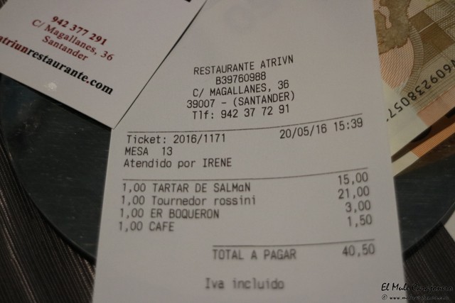 Restaurante Atrium Santander