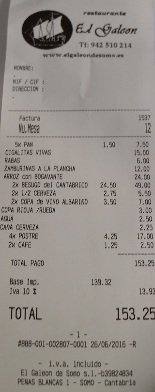 Restaurante el Galeón Somo Cantabria