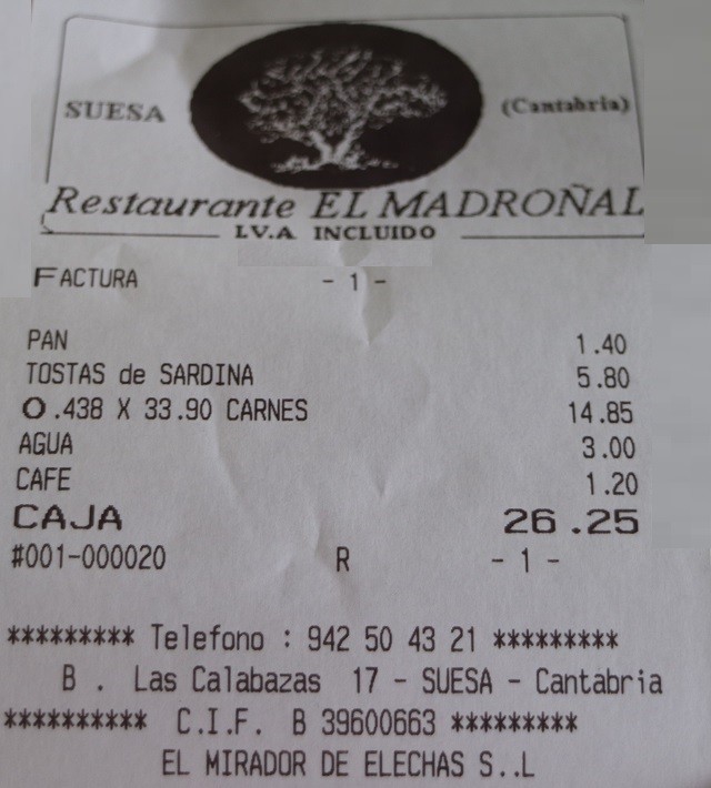 Restaurante el Madroñal Suesa Cantabria