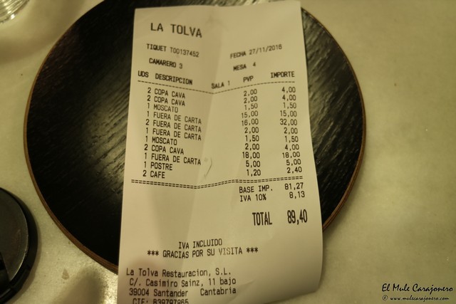 Santander restaurante la Tolva Cantabria