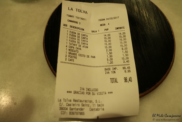 La Tolva Jornadas de las alcachofas Santander