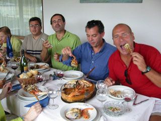 Alubias con Marisco Restaurante la Espina Pechon