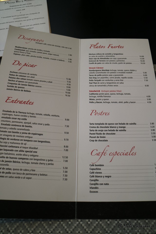 Maridaje restaurante Santander