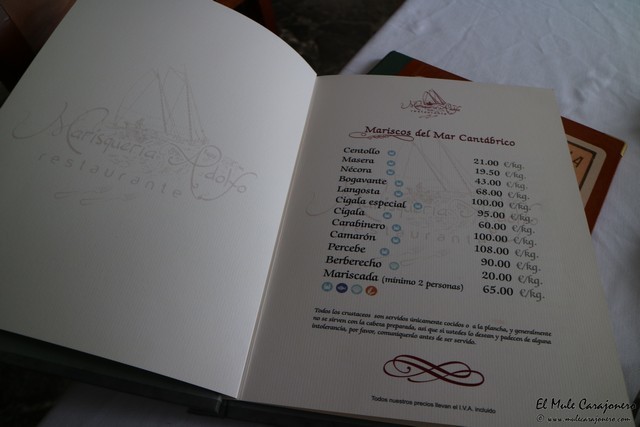 Cantabria Comillas Marisqueria Adolfo