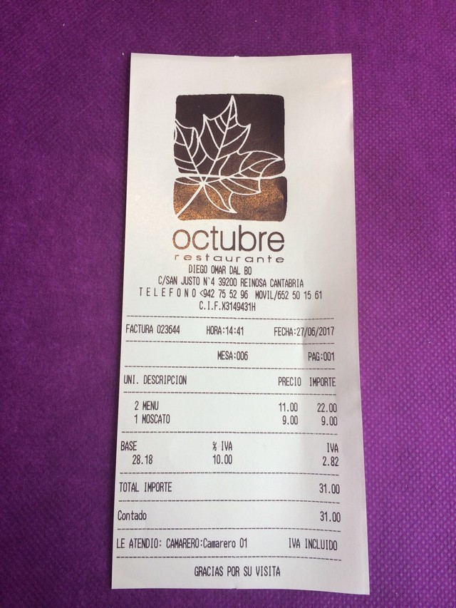 Cantabria Reinosa Restaurante Octubre