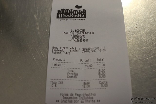 il Boccone restaurante italiano Santander