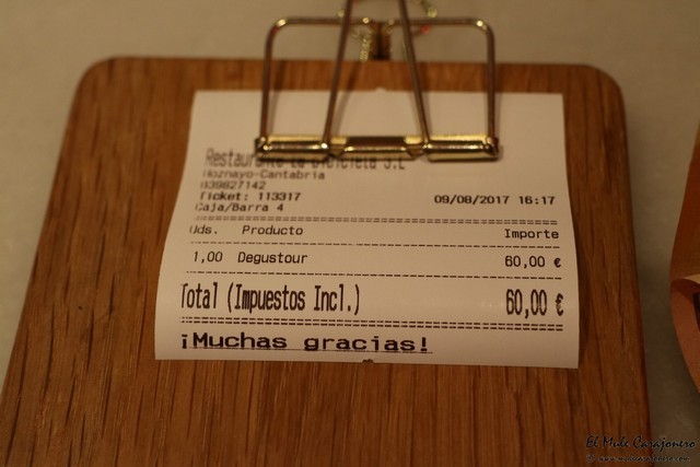 Menú Degustación en La Bicicleta Hoznayo Cantabria