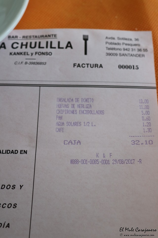 La Chulilla el pesquero Santander