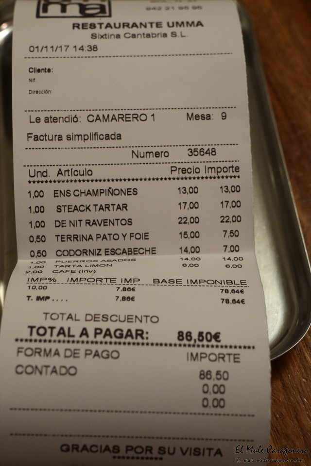 Restaurante Umma Santander Cantabria